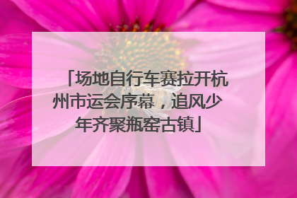 场地自行车赛拉开杭州市运会序幕，追风少年齐聚瓶窑古镇