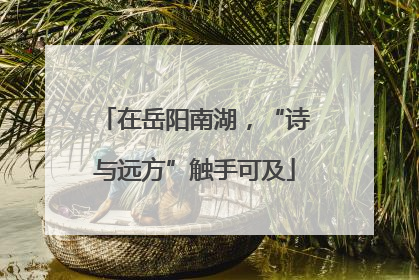在岳阳南湖，“诗与远方”触手可及
