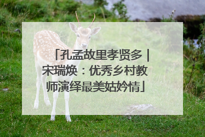 孔孟故里孝贤多｜宋瑞焕：优秀乡村教师演绎最美姑妗情