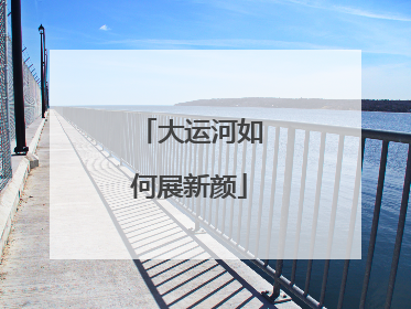 大运河如何展新颜