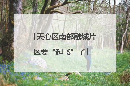 天心区南部融城片区要“起飞”了