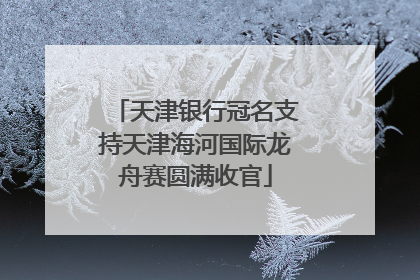 天津银行冠名支持天津海河国际龙舟赛圆满收官