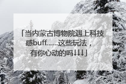 当内蒙古博物院遇上科技感buff……这些玩法，有你心动的吗↓↓↓