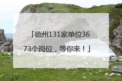 德州131家单位3673个岗位，等你来！
