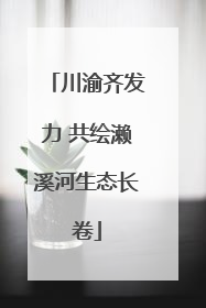 川渝齐发力 共绘濑溪河生态长卷