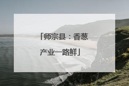 师宗县：香葱产业一路鲜