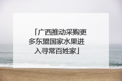 广西推动采购更多东盟国家水果进入寻常百姓家