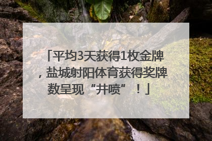 平均3天获得1枚金牌，盐城射阳体育获得奖牌数呈现“井喷”！