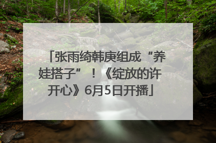 张雨绮韩庚组成“养娃搭子”！《绽放的许开心》6月5日开播
