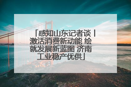 感知山东记者谈丨激活消费新动能 绘就发展新蓝图 济南工业稳产优供
