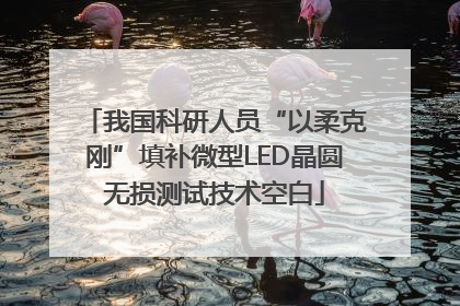 我国科研人员“以柔克刚”填补微型LED晶圆无损测试技术空白