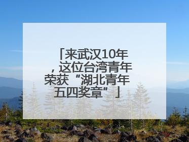 来武汉10年，这位台湾青年荣获“湖北青年五四奖章”
