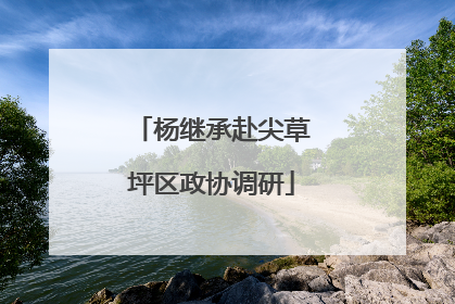 杨继承赴尖草坪区政协调研