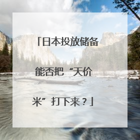 日本投放储备 能否把“天价米”打下来？