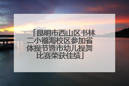 昆明市西山区书林二小福海校区参加省体操节暨市幼儿操舞比赛荣获佳绩