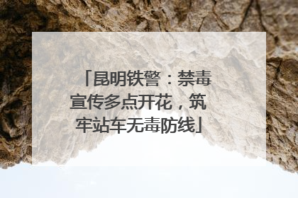 昆明铁警：禁毒宣传多点开花，筑牢站车无毒防线