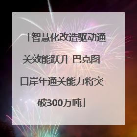 智慧化改造驱动通关效能跃升 巴克图口岸年通关能力将突破300万吨