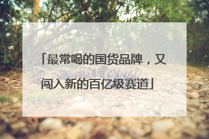 最常喝的国货品牌，又闯入新的百亿级赛道