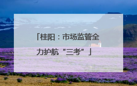 桂阳：市场监管全力护航“三考”