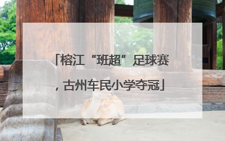 榕江“班超”足球赛，古州车民小学夺冠