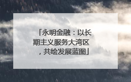 永明金融：以长期主义服务大湾区，共绘发展蓝图