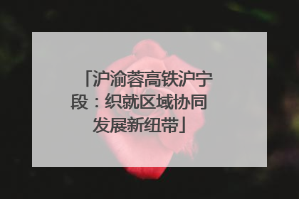 沪渝蓉高铁沪宁段：织就区域协同发展新纽带