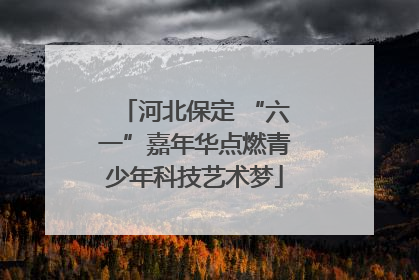 河北保定 “六一”嘉年华点燃青少年科技艺术梦