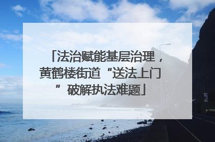 法治赋能基层治理，黄鹤楼街道“送法上门”破解执法难题