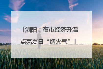 泗阳：夜市经济升温 点亮夏日“烟火气”
