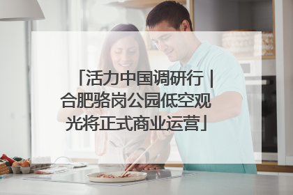 活力中国调研行｜合肥骆岗公园低空观光将正式商业运营
