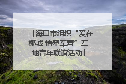 海口市组织“爱在椰城 情牵军营”军地青年联谊活动