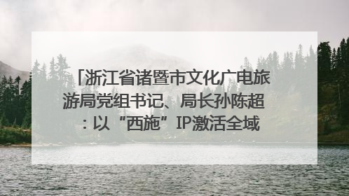 浙江省诸暨市文化广电旅游局党组书记、局长孙陈超：以“西施”IP激活全域旅游 打造县域文旅融合新标杆｜第七届全国县域旅游研究成果发布系列活动
