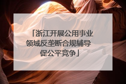 浙江开展公用事业领域反垄断合规辅导 促公平竞争