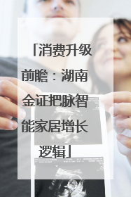 消费升级前瞻：湖南金证把脉智能家居增长逻辑