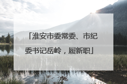 淮安市委常委、市纪委书记岳岭，履新职