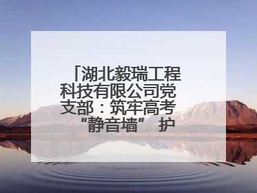 湖北毅瑞工程科技有限公司党支部：筑牢高考“静音墙” 护航学子逐梦路