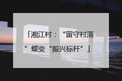 湘江村：“留守村落”蝶变“振兴标杆”