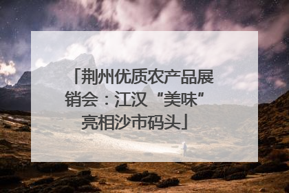 荆州优质农产品展销会：江汉“美味”亮相沙市码头