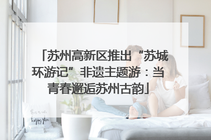 苏州高新区推出“苏城环游记”非遗主题游：当青春邂逅苏州古韵