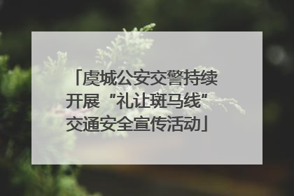虞城公安交警持续开展“礼让斑马线”交通安全宣传活动
