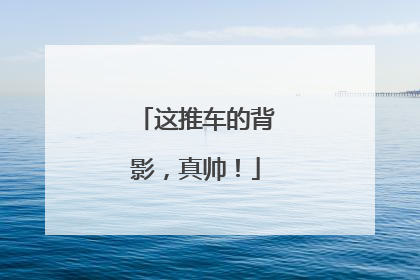 这推车的背影，真帅！