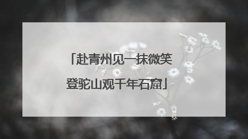 赴青州见一抹微笑 登驼山观千年石窟