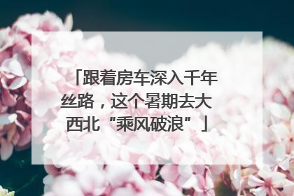 跟着房车深入千年丝路，这个暑期去大西北“乘风破浪”