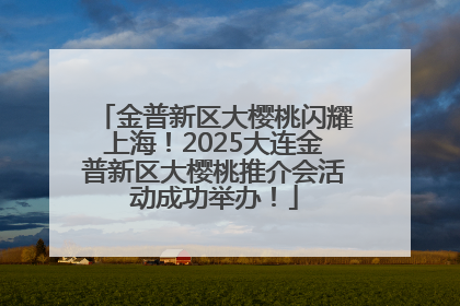 金普新区大樱桃闪耀上海！2025大连金普新区大樱桃推介会活动成功举办！
