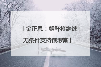 金正恩：朝鲜将继续无条件支持俄罗斯