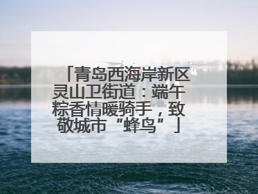 青岛西海岸新区灵山卫街道：端午粽香情暖骑手，致敬城市“蜂鸟”