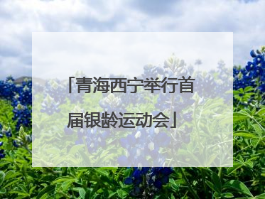 青海西宁举行首届银龄运动会