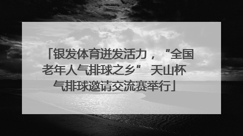 银发体育迸发活力，“全国老年人气排球之乡” 天山杯气排球邀请交流赛举行