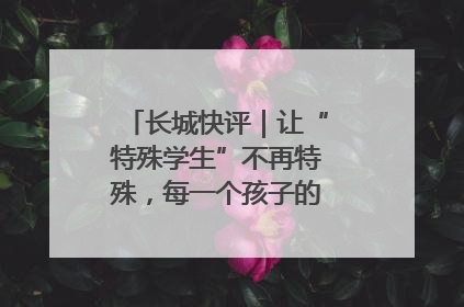 长城快评｜让“特殊学生”不再特殊，每一个孩子的梦想都同样伟大