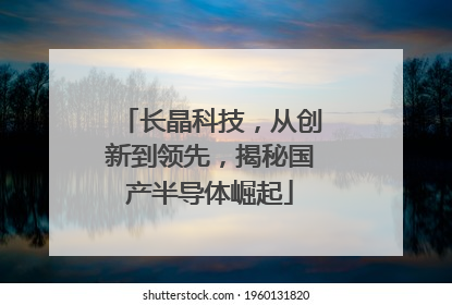 长晶科技，从创新到领先，揭秘国产半导体崛起